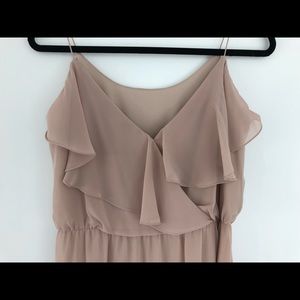 Amsale Nouvelle Bridesmaid Nude Gown